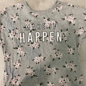 quote - Make it Happen - T-shirt | womens S or girls XL